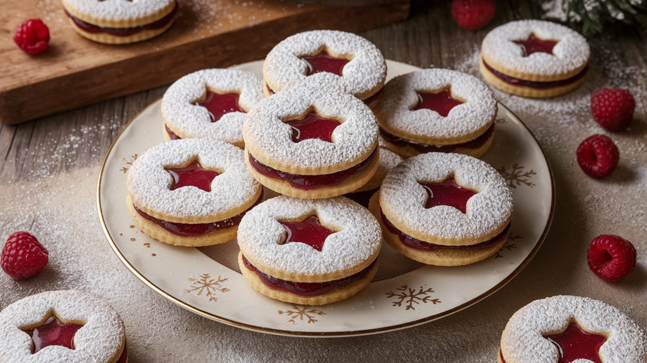 Easy to Make: Raspberry Linzer Christmas Cookies Recipe