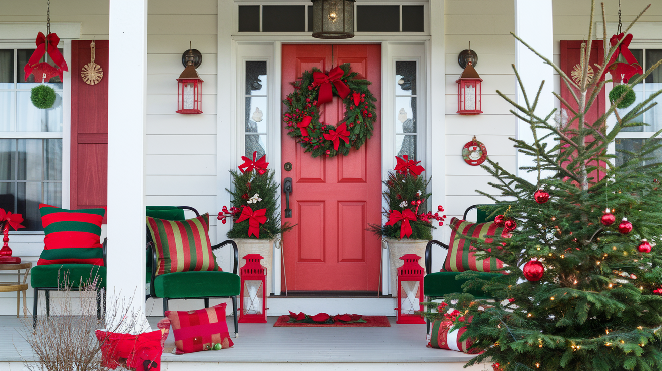 10 Festive Red Christmas Porch Decor Ideas for a Warm and Welcoming Holiday