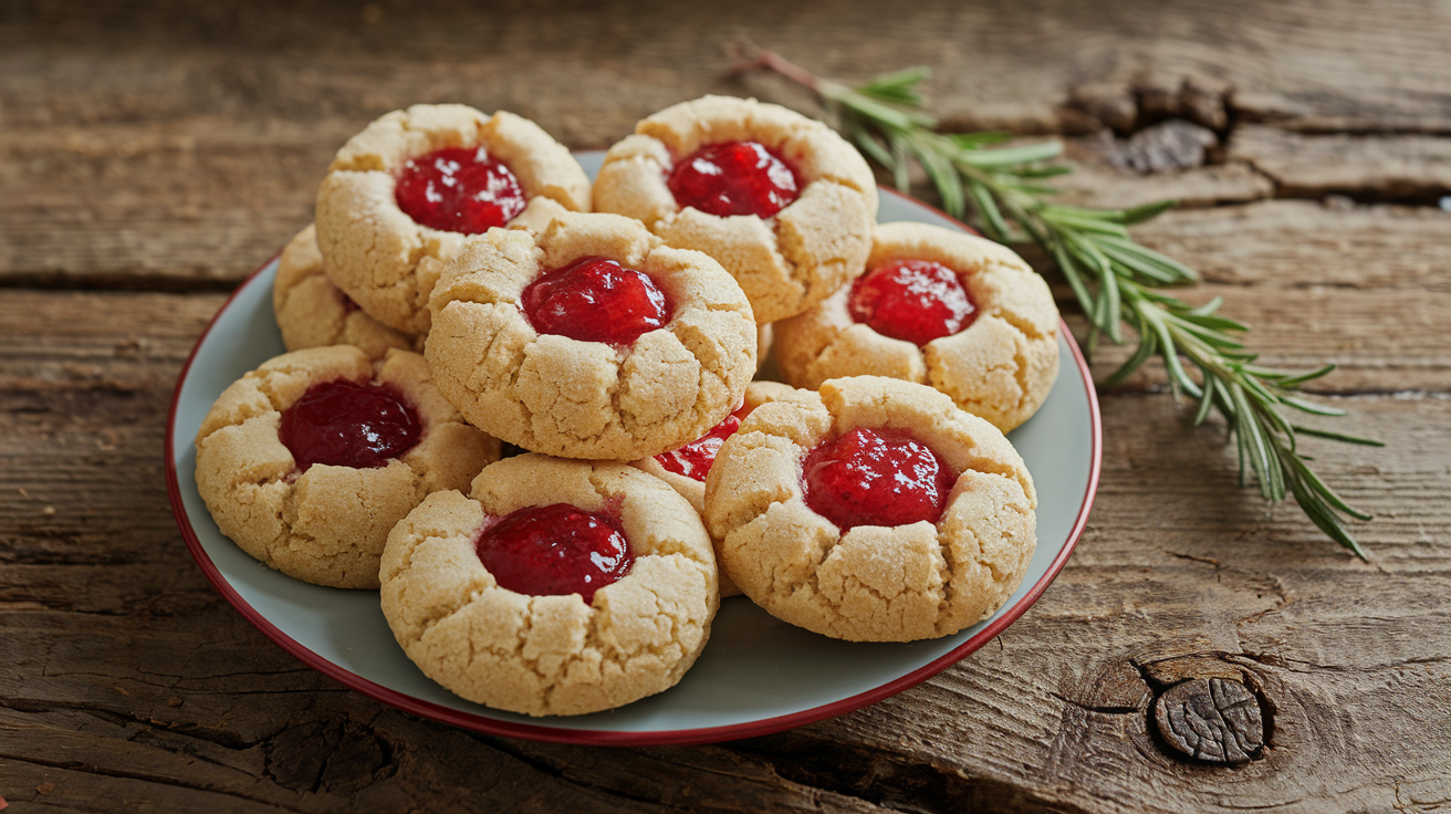 Easy Strawberry Thumbprint Cookies Recipe