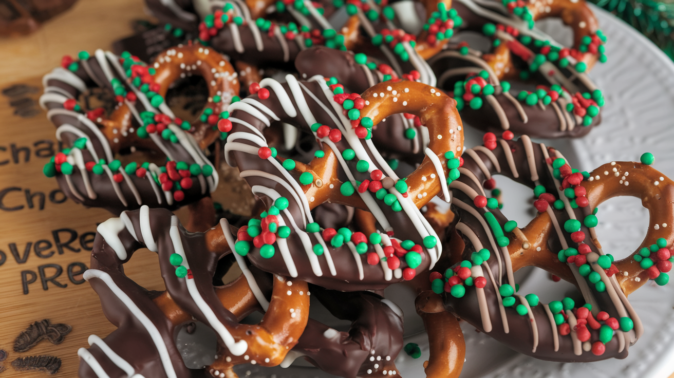 Christmas Chocolate Covered Pretzels: A Festive and Easy Holiday Treat