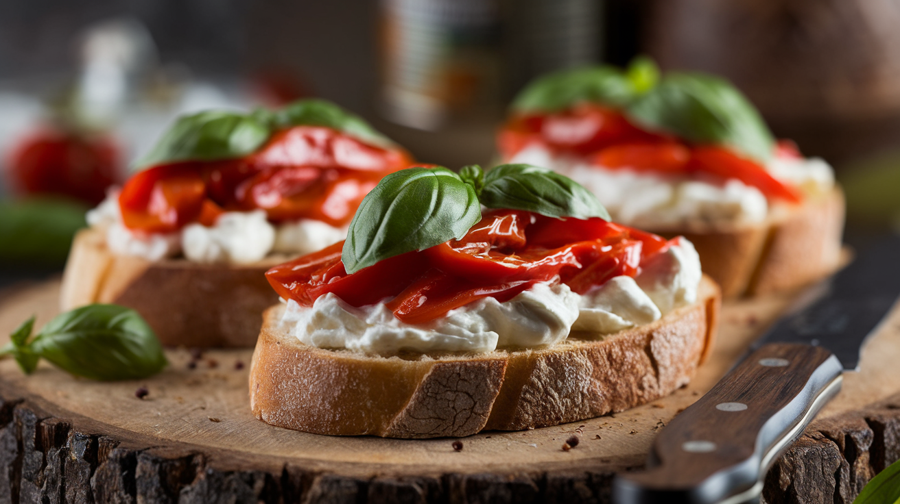 Tasty and Easy: Tips for Making the Best Roasted Red Pepper and Ricotta Bruschetta