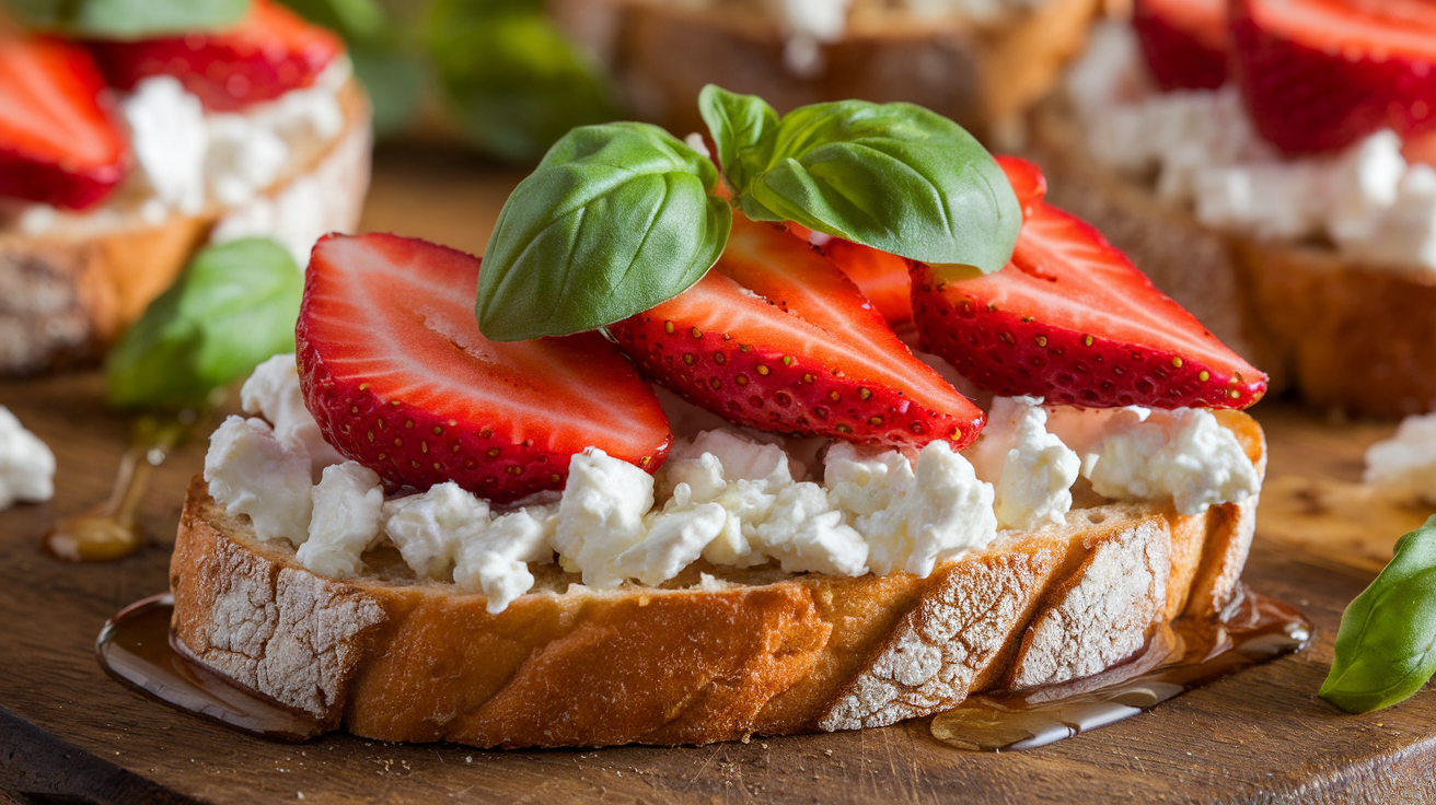 Strawberry and Goat Cheese Bruschetta: A Savory-Sweet Delight