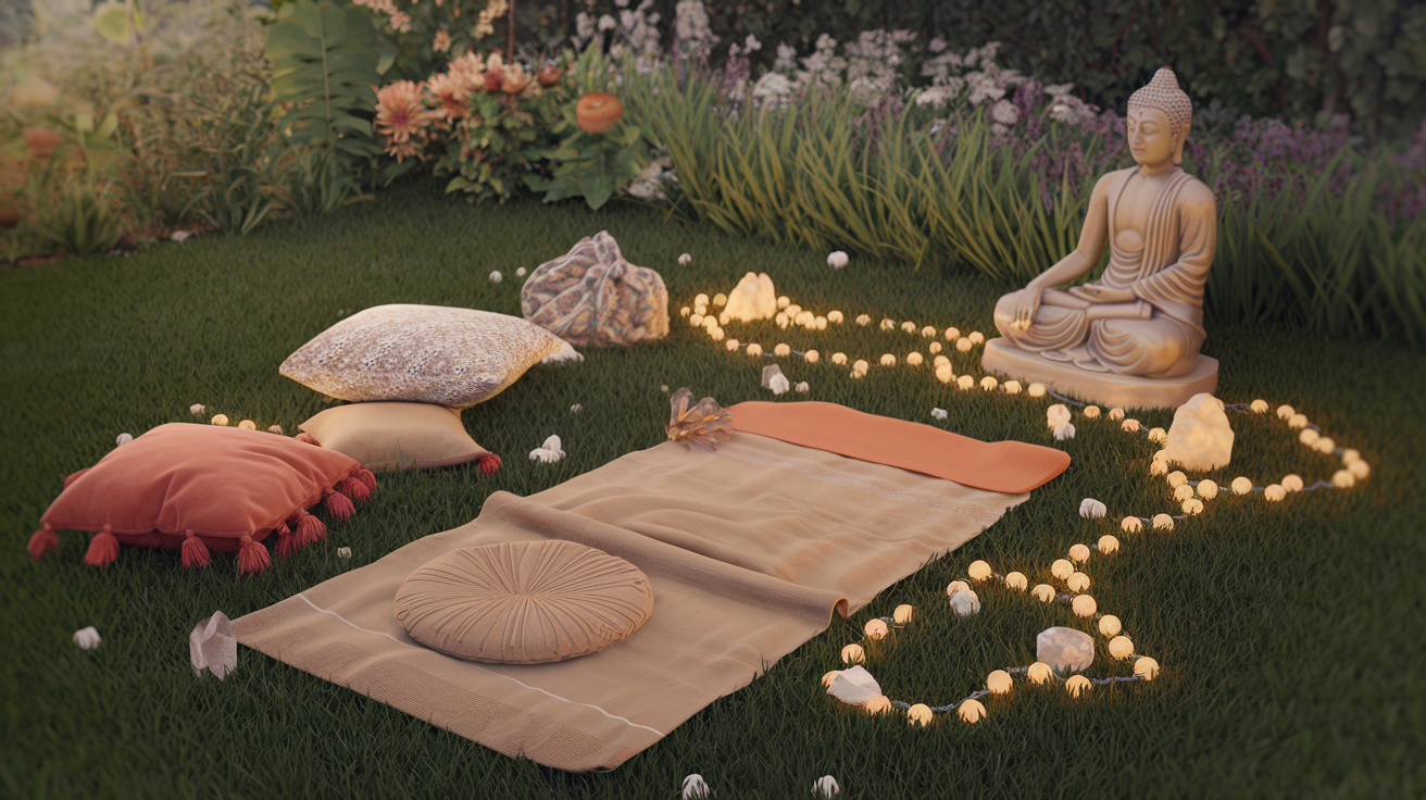 Cozy Outdoor Boho Yoga and Meditation Corner: Design Ideas and Functional Solutions